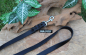 Lederleine geflochten 25mm x 1m ohne Schlaufe schwarz -