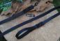 Lederleine geflochten 25mm x 1m ohne Schlaufe schwarz -