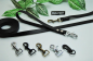Bullyzei Leine PVC 20mm x 1m ohne Schlaufe, Schwarz