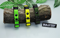 Bullyzei Halsband PVC 20mm Neon-Grün verstellbar