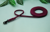 Petite Fettleder Leine geflochten 8mm x 2m ohne Schlaufe Pink
